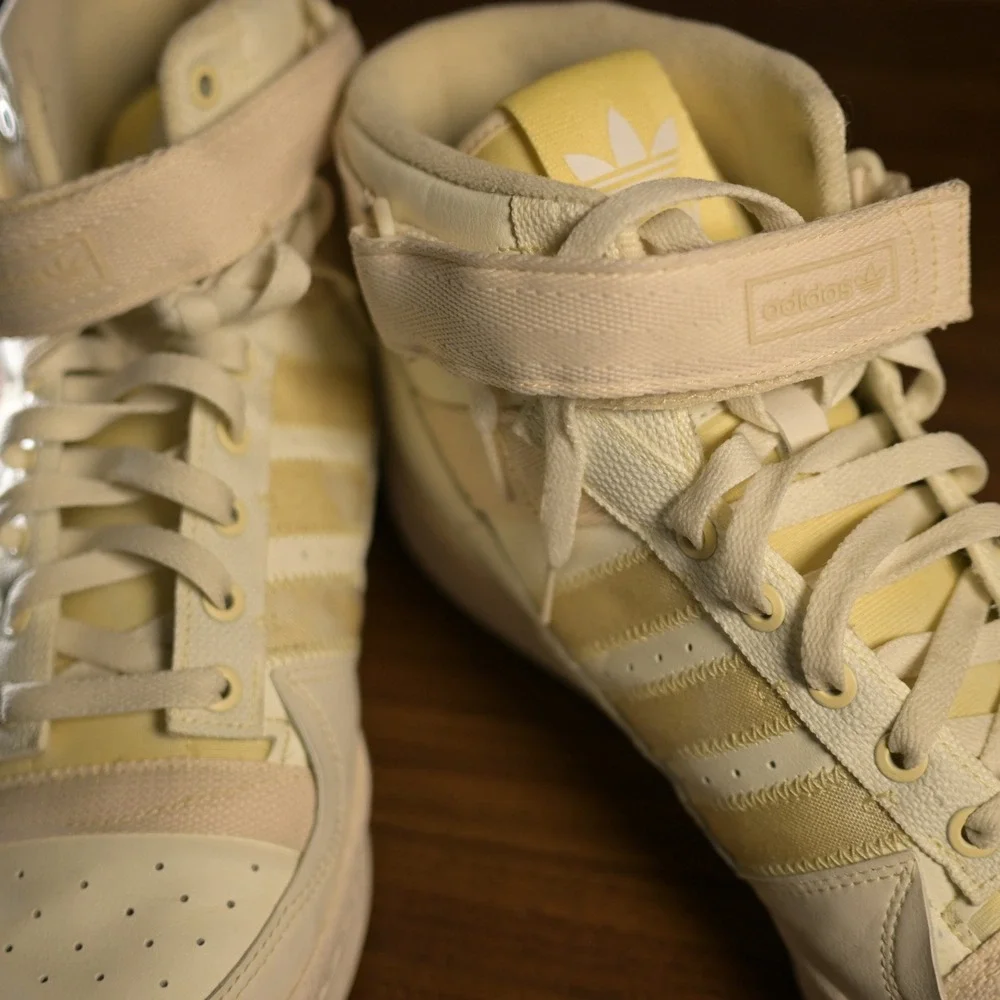 Adidas Forum Mid Parley Mens Sneakers Cream White GV7616 Size 13